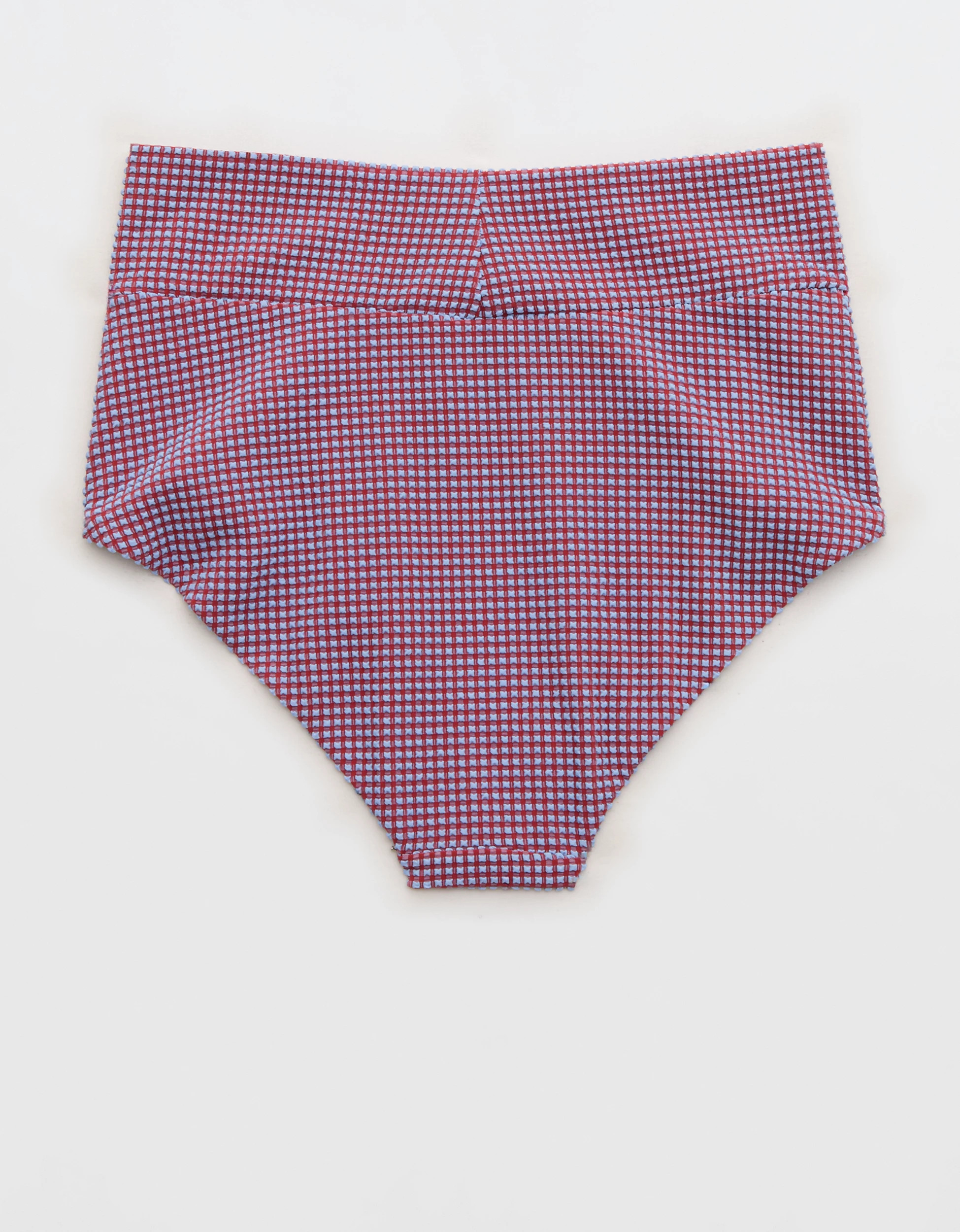 Aerie Gingham High Waisted Full Coverage Bikini Bottom | American Eagle Outfitters (US & CA)