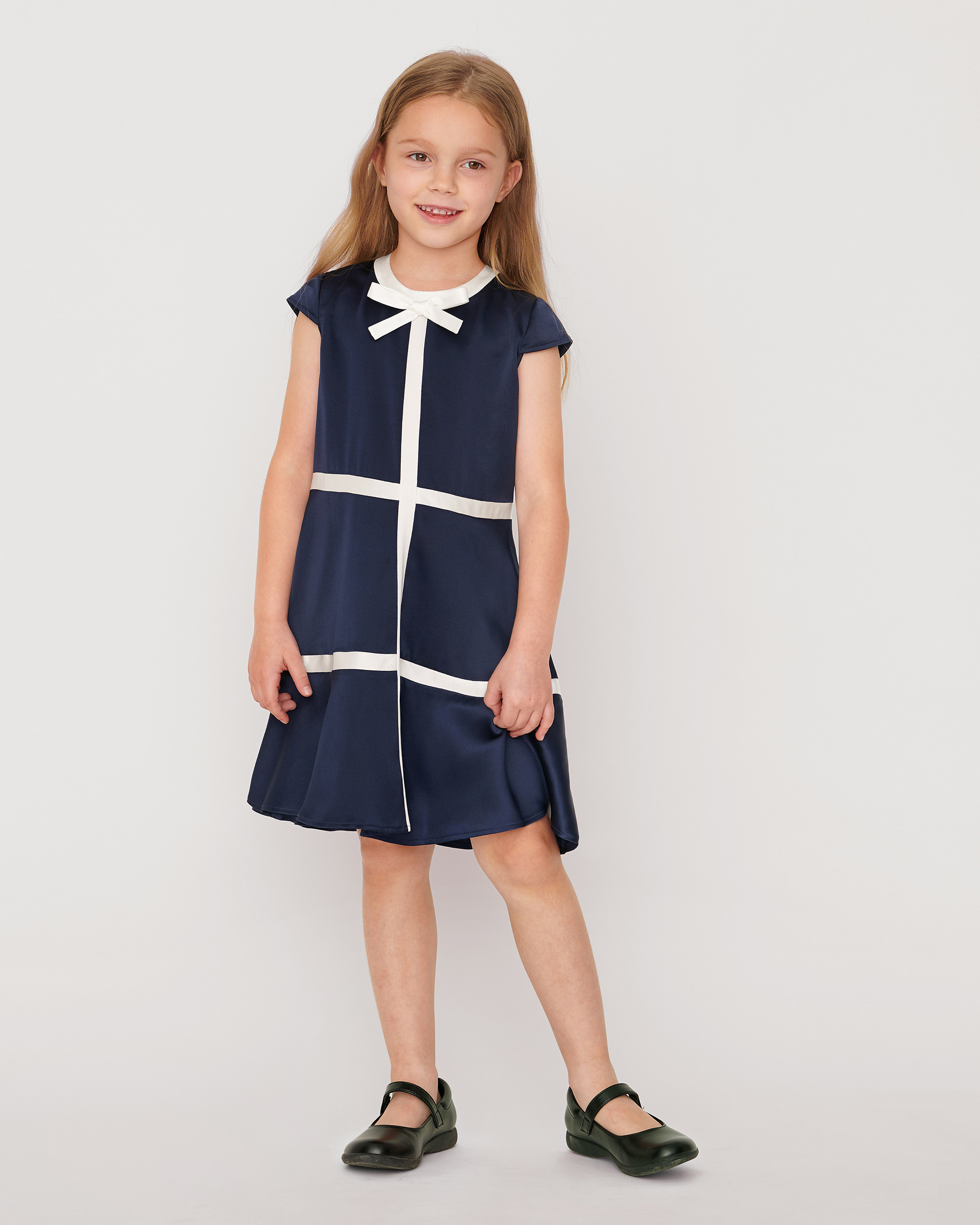 Cap Sleeve Silk Dress For Girl | LilySilk