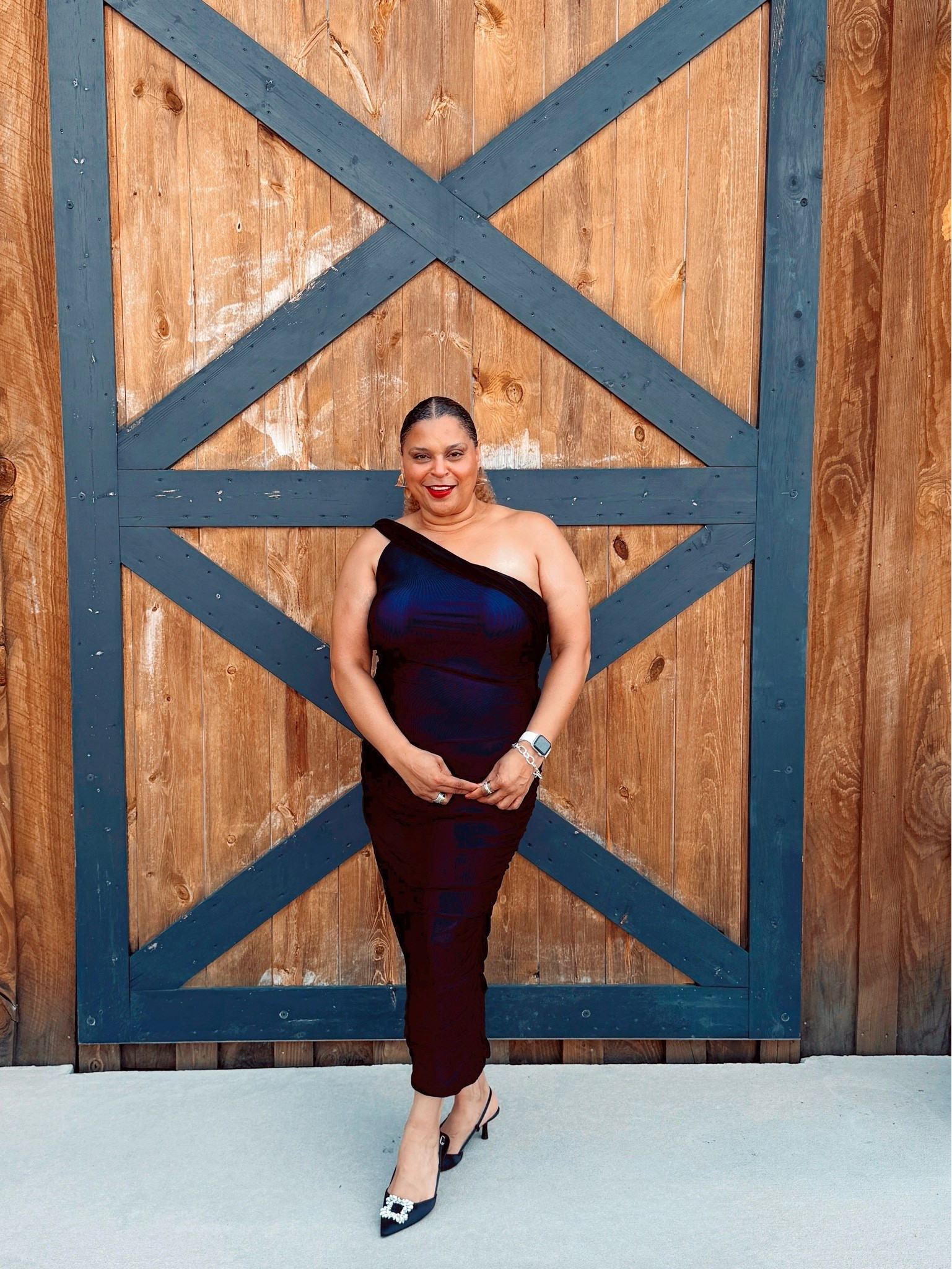 Nonstop compliments on this dress. Body con but also forgiving and super comfortable. Wearing a 14. Got this for an evening wedding and can’t wait to wear again. 
Mesh Contrast Dress Body Con one Shoulder Dress Evening Dress Cocktail Dress

#LTKOver40 #LTKMidsize #LTKWedding
