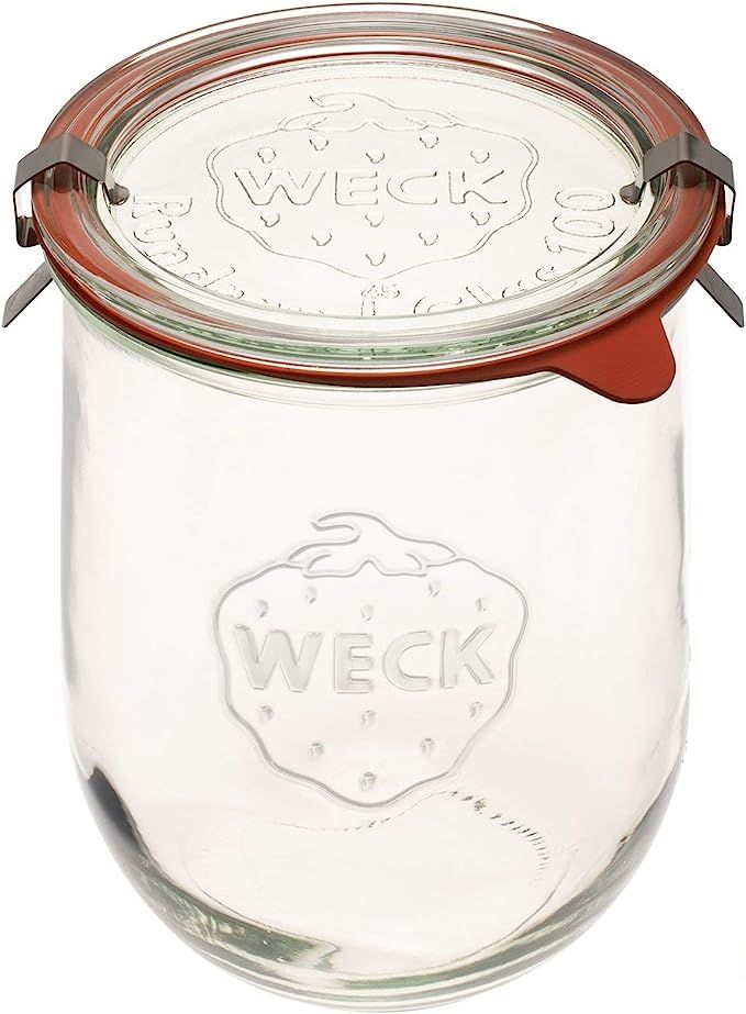 Weck Tulip Jar - Sour Dough Starter Jars - Large Glass Jar for Sourdough - 1 x WECK 745 Clear Sta... | Amazon (US)