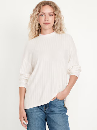 Cozy Mock-Neck Tunic | Old Navy (US)