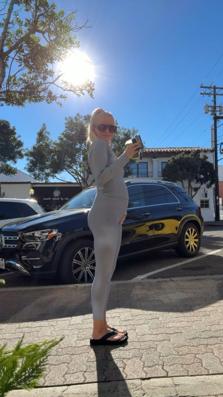 Wearing a med in jacket, 6 in bra & leggings! #kathleenpost

Bump friendly outfit, maternity outfit, pregnancy outfit 
Workout wear, Pilates set, active wear

#LTKActive #LTKfitnessgoals #LTKBump