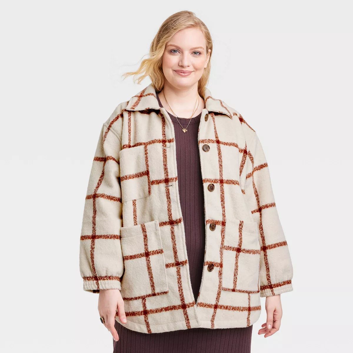 Women's Oversized Quilted Shacket - Universal Thread™ | Target