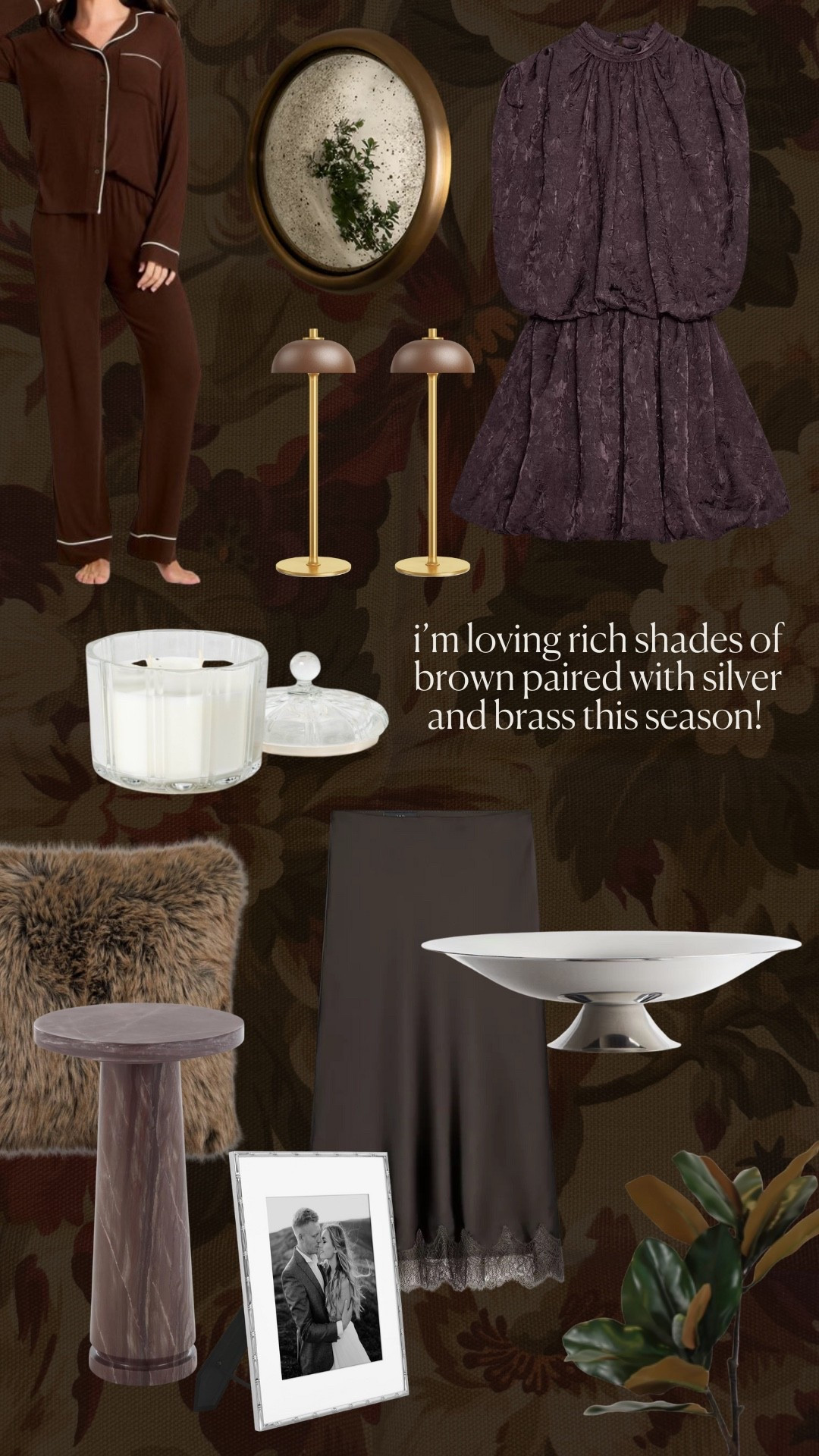 Recent buys! I love all of these even more in person. The rich shades of brown paired with brass and silver are really doing it for me this season!

#LTKHoliday #LTKHome #LTKSeasonal