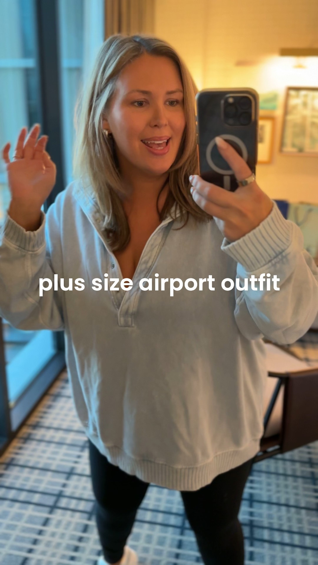Wearing an xxl in all! Super comfy outfit for traveling in the airport! 

#LTKMidsize #LTKSaleAlert #LTKPlusSize