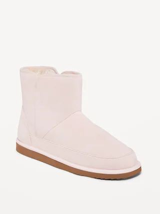 Cozy Faux-Suede Boots for Women | Old Navy (US)