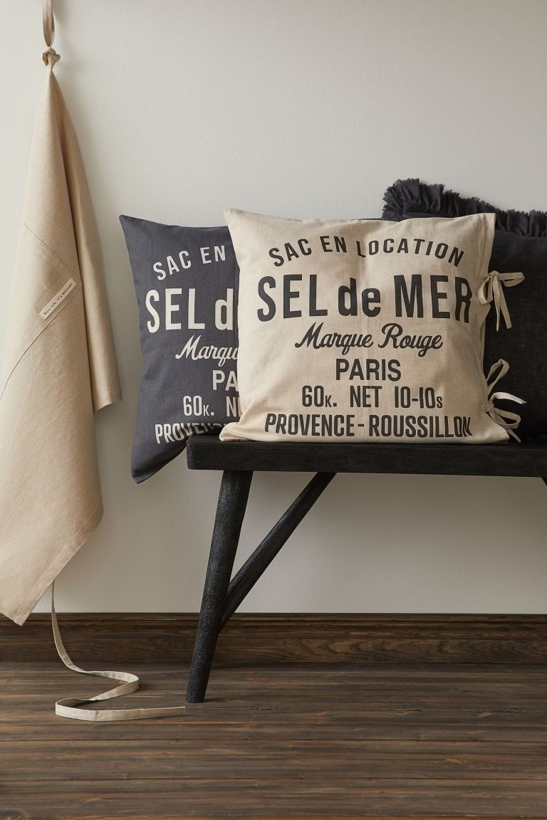 Linen-blend Cushion Cover | H&M (US + CA)