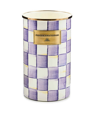 Violet Check Handmade Utensil Holder | Macy's