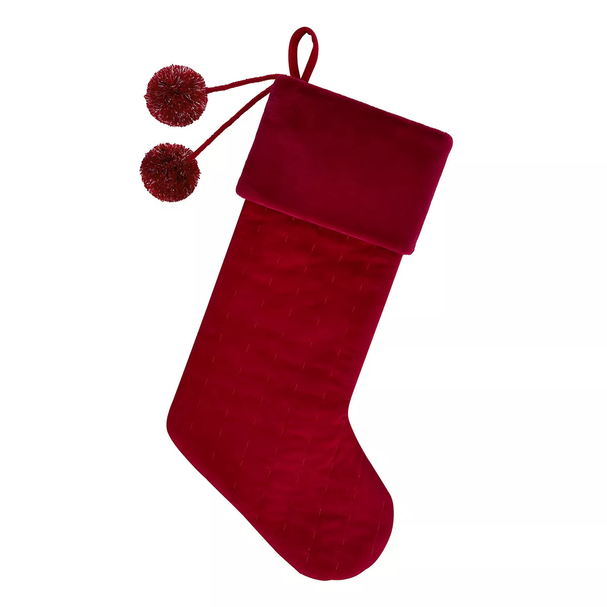 St. Nicholas Square® Quilted Velvet Christmas Stocking | Kohl's
