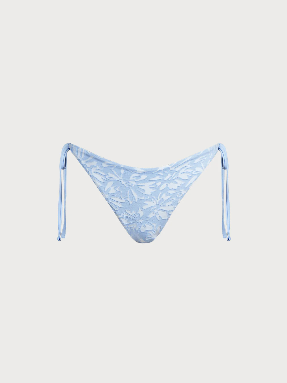 Light Blue Textured Tie Bikini Bottom & Reviews - Light Blue - Sustainable Bikinis | BERLOOK | BERLOOK