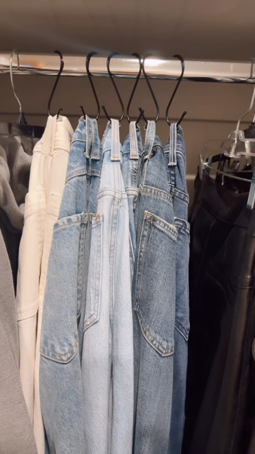 Closet organization 
An easy way to hang your jeans / pants to save space 

#LTKHome #LTKFindsUnder50