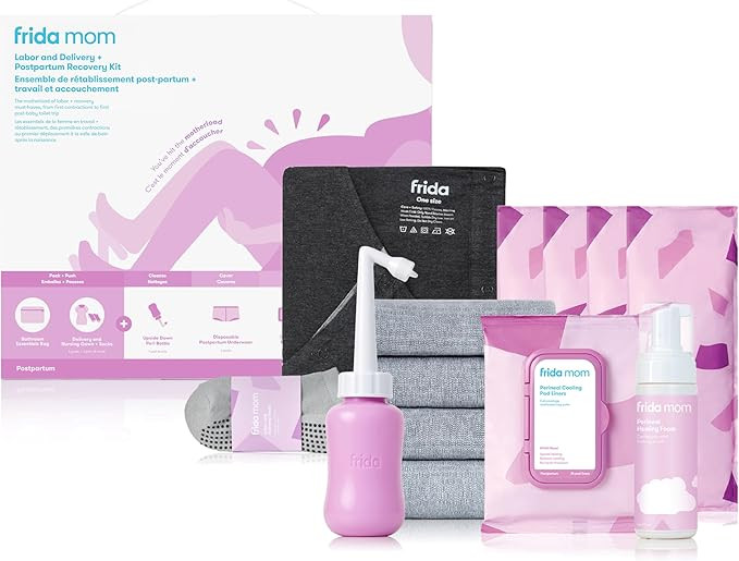 Frida Mom Labor, Delivery, & Postpartum Kit, Baby Shower Gifts, Socks, Peri Bottle, Nursing Gown,... | Amazon (CA)