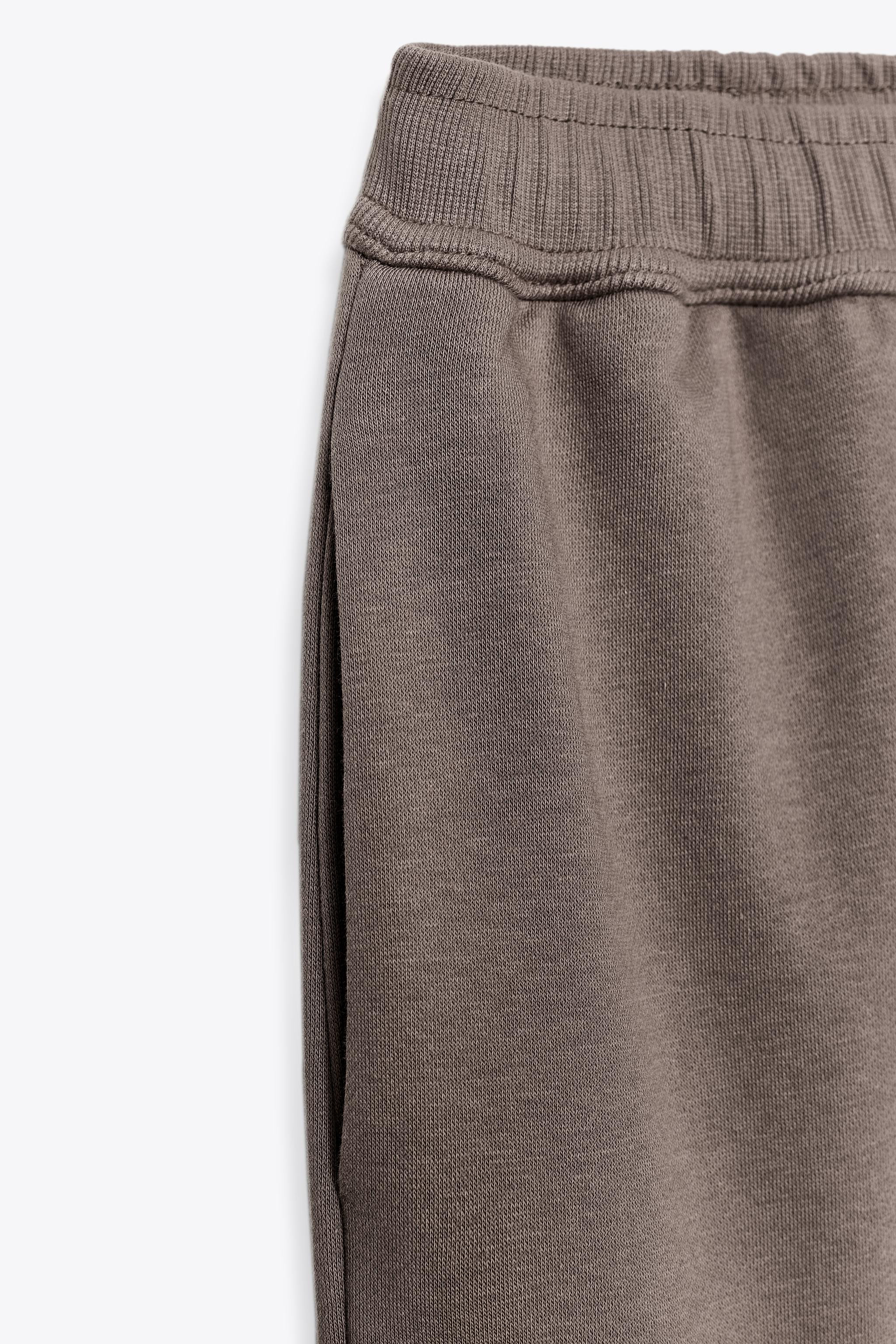WIDE-LEG PLUSH TROUSERS | Zara UK