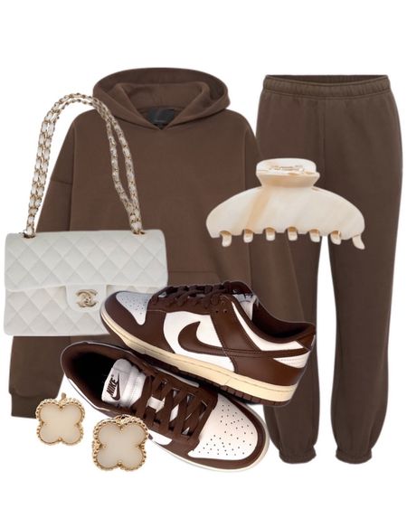 newest chocolate brown obsession, the low dunks😎🤎 these are so cute paired with a matching sweatsuit and claw clip.

#LTKSpringSale #LTKitbag