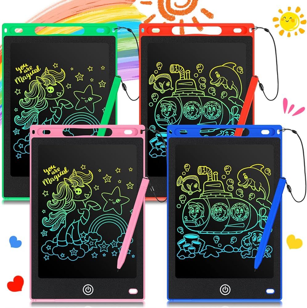 4 Pcs LCD Writing Tablet Doodle Board Electronic Toy 8.5 Inch LCD Writing Board Electronic Tablet... | Amazon (US)