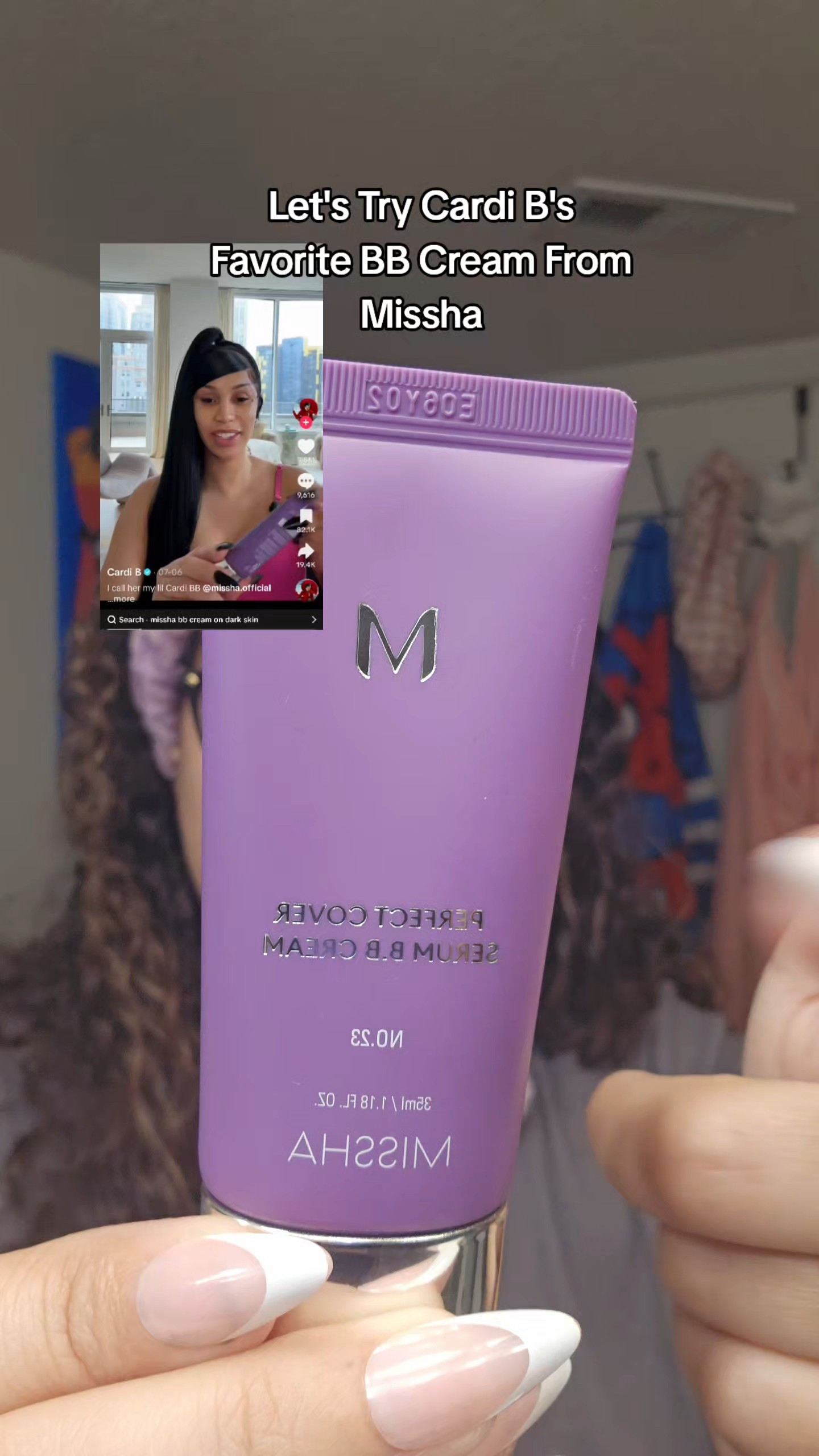 Cardi B made this BB cream go viral — but does it really work? 👀 I put the MISSHA M Perfect Cover Serum BB Cream to the test, and I’m seriously impressed with the results!Infused with Bifida Ferment Lysate Serum and a Superfood Complex, this BB cream delivers flawless coverage, hydration, and that glass skin glow — all for just $18.20 (30% off!) with free 3-day shipping.💜 Why It’s Worth the Hype:✔ Skin-like finish with buildable coverage✔ Hydrating & pore-minimizing✔ Dewy glow without looking greasy✔ Anti-aging skincare benefits inside your makeup✔ Available now for under $20!

#LTKBeauty #LTKStyleTip #LTKFindsUnder50