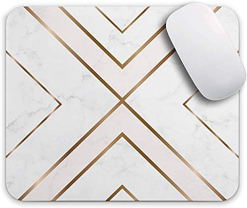 Oriday Gaming Mouse Pad Custom, Modern Gold Cross Line Design for Women Non-Slip Rubber Thick Mouse  | Amazon (US)