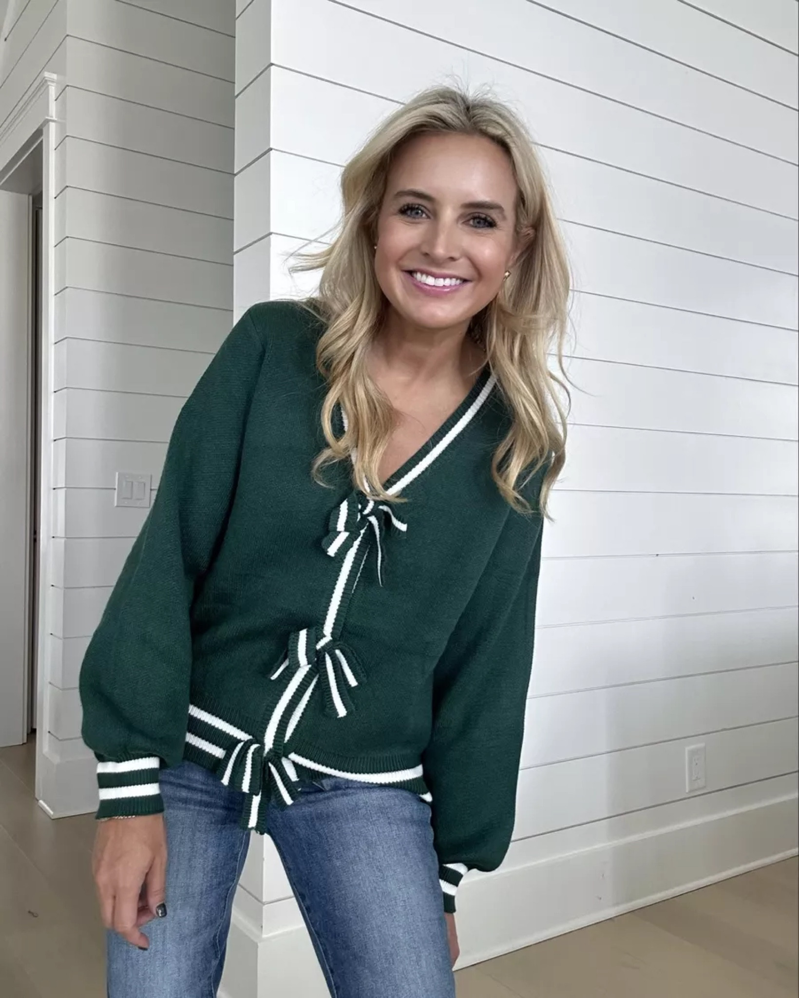 Loving this sweater for fall and holiday. I’m in size small. Jeans are size 26. Code FANCY15 for 15% off

#LTKStyleTip #LTKFindsUnder100 #LTKSeasonal