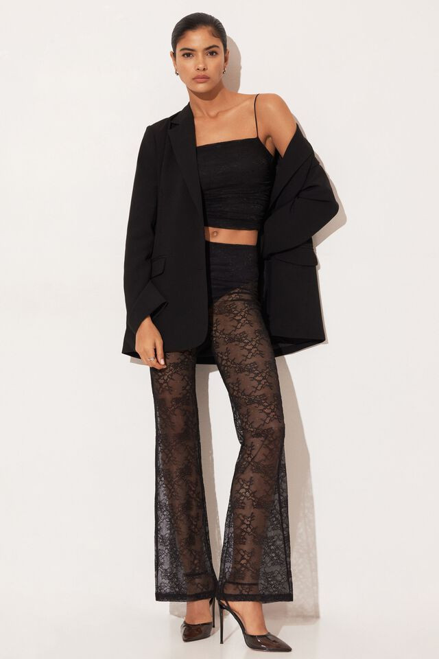 Lace Flared Pants | Dynamite Clothing