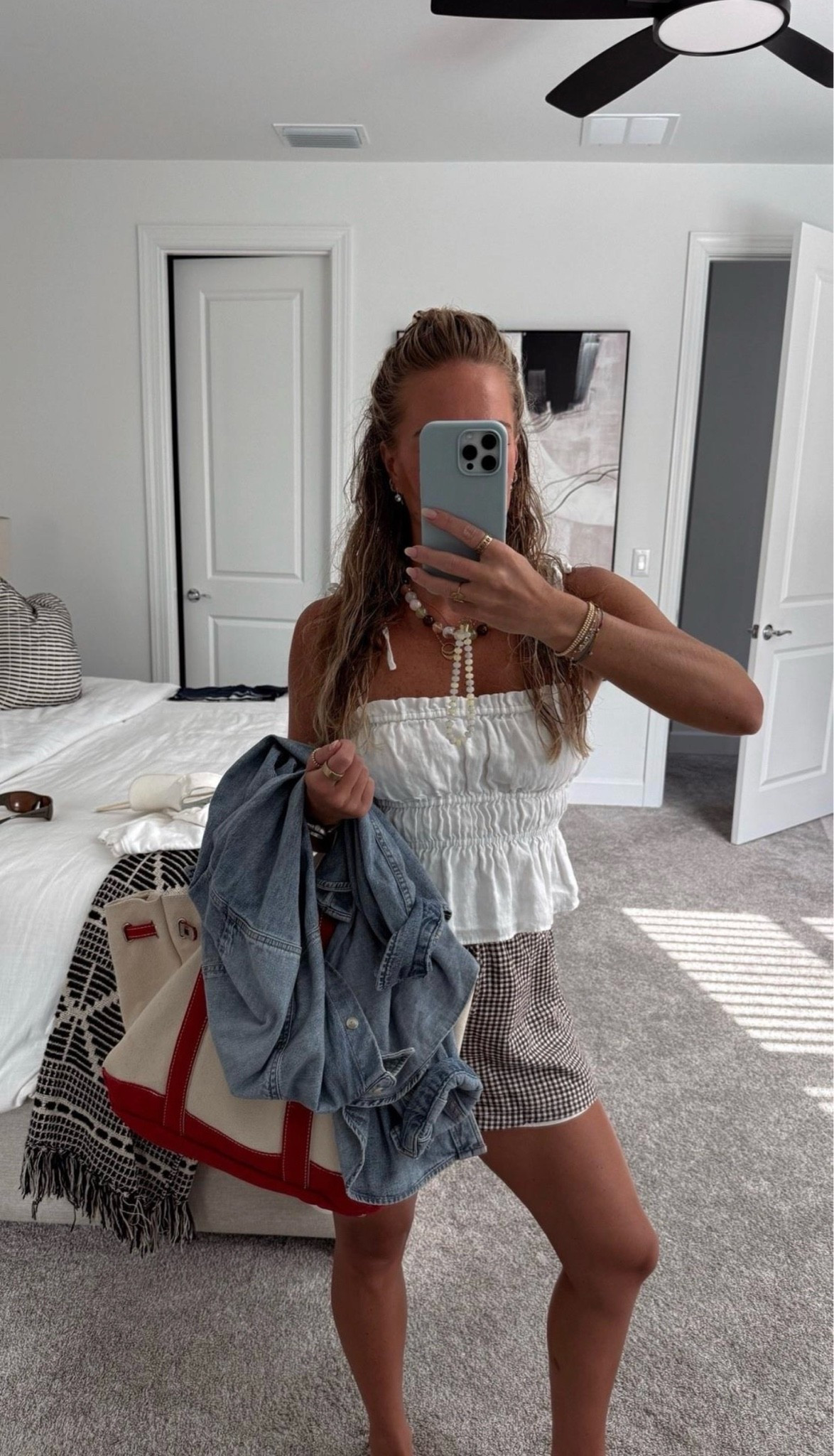 Weekend summer outfit wearing @Aritzia top, @abercrombie shorts and the Boatkin bag!

#LTKootd #LTKSeasonal