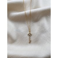 Key Necklace, Lock Dainty Silver Shaped Birthday's Gift, Anniversary Christmas Gift | Etsy (US)