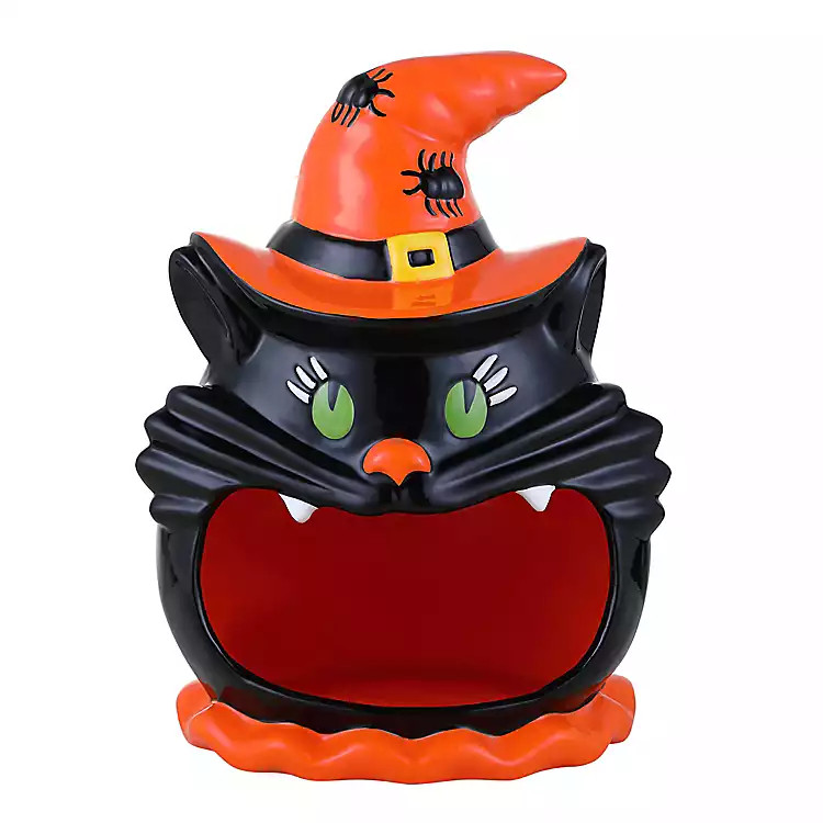 New! Motion Activated Musical Cat Candy Bowl | Kirkland's Home