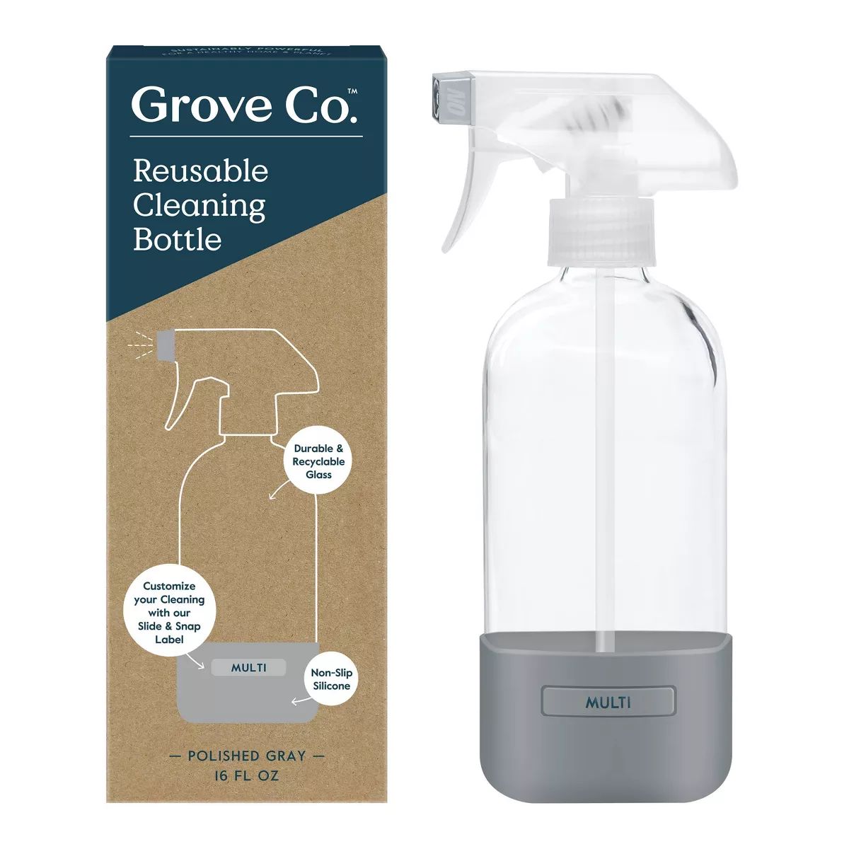 Grove Co. Reusable Cleaning Glass Spray Bottle | Target