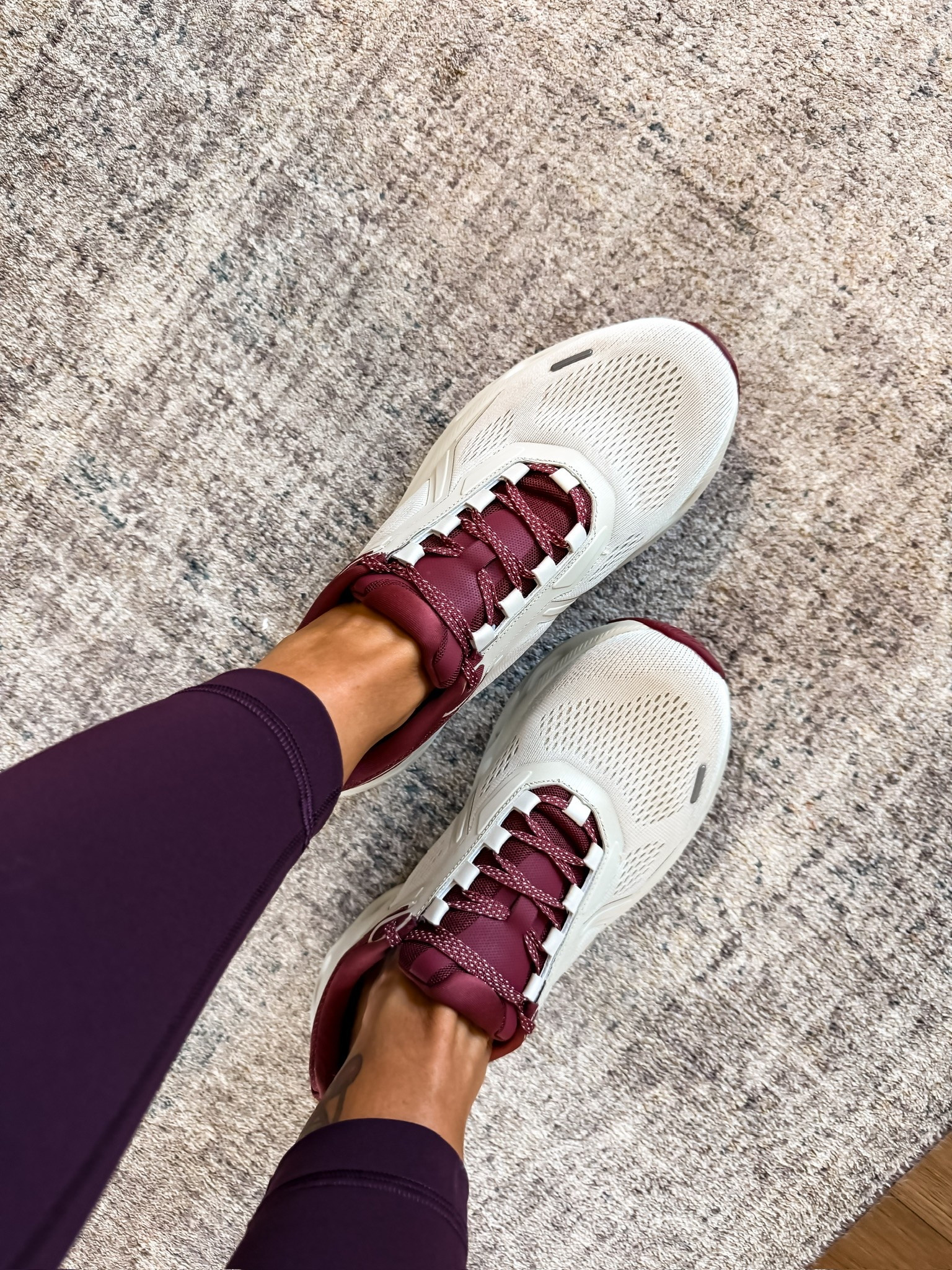 These sneakers are such a fun way to bring a little color into your everyday activewear. The burgundy details feel perfect for fall, but they’re still neutral enough to wear with leggings, denim, and casual outfits.

burgundy sneakers, fall sneakers, athletic shoes, workout shoes, activewear style, women’s sneakers, fall fashion, casual outfit, athleisure outfit, everyday shoes, TheMomInStyle

#LTKootd #LTKSeasonal #LTKOver40