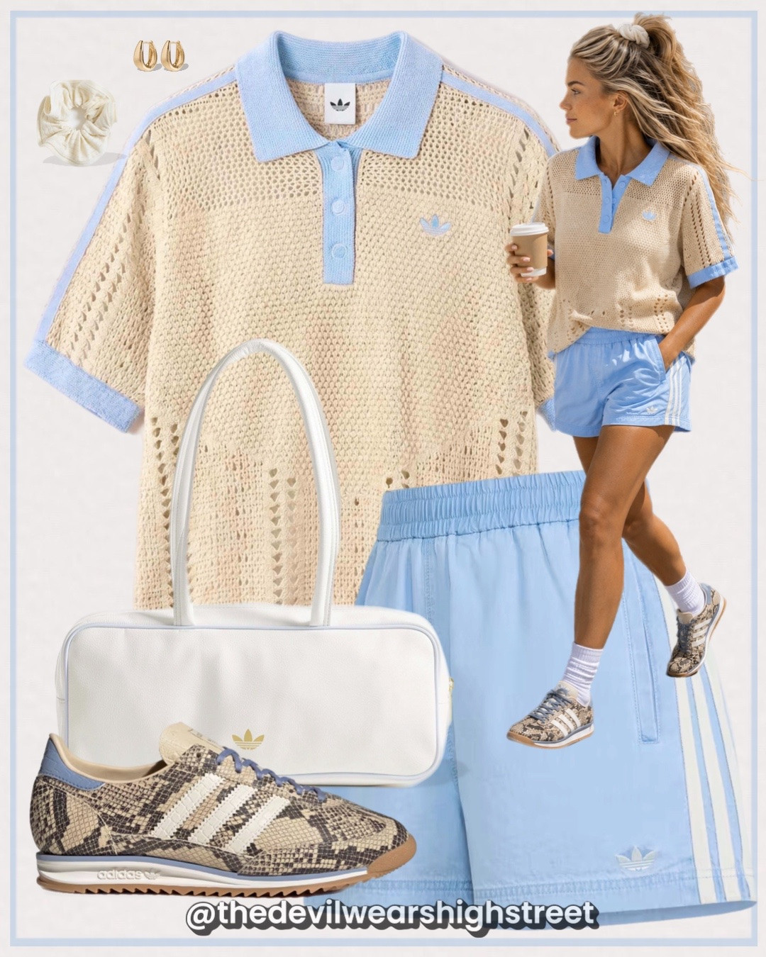 Stying the new Adidas crochet polo top 🩵💛

Keep checking back to see if your size is in as it is in and out of stock!

#LTKFashionMonth #LTKuk #LTKsummer