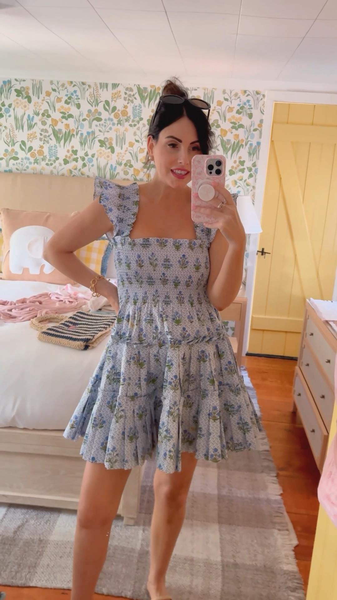 Love this blue and white dress for summer! Perfect for dinner in Nantucket! 

East coast summer, hill house, vacay dress, summer dress, grand millennial 

#LTKTravel #LTKSeasonal