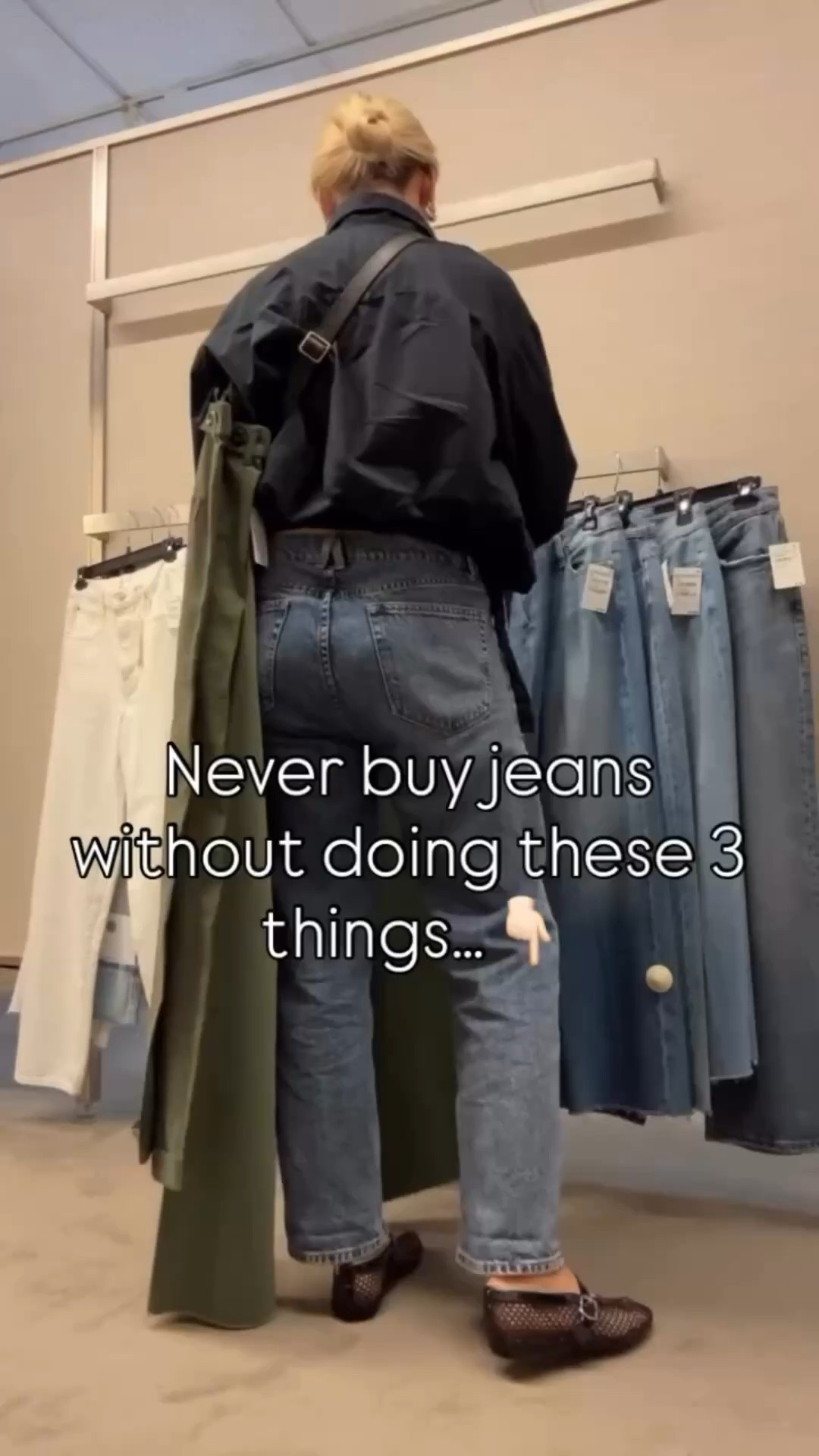 Shopping for jeans can feel like searching for a needle in a haystack 🧵—but it doesn’t have to! 

Here are the 3 things I always tell my clients before they start their search: 
1️⃣ Know your rise: High-rise? Mid-rise? Find the one that flatters your proportions. 
2️⃣ Focus on the fit at the waist and hips: A tailor can handle the rest, but these areas need to feel comfortable and supportive. 
3️⃣ Check the stretch: A good denim blend should have enough stretch to move with you but enough structure to hold its shape. 

Once you follow these, you’ll be well on your way to finding jeans that feel like they were made just for you! 💙 
Ready to ditch the guesswork? Let’s chat about personal shopping and styling services to make denim shopping effortless. 
#NeverBuyJeansWithoutDoingThis #DenimStyleMadeEasy #StyleConfidence #PersonalStyling #NashvilleStyle NashvilleStylist PersonalStylist