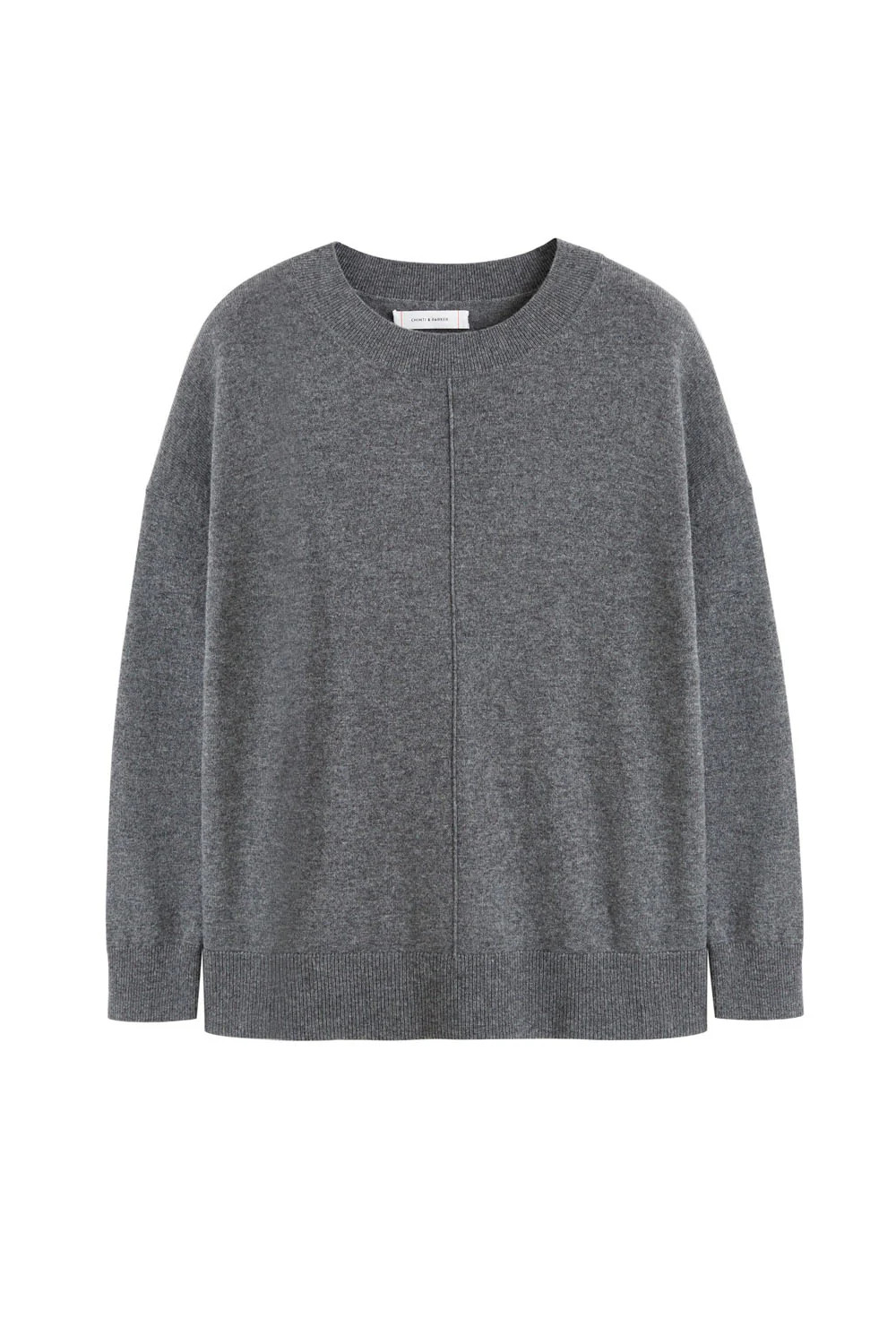 Dark-Grey Wool-Cashmere Slouchy Sweater | Chinti & Parker
