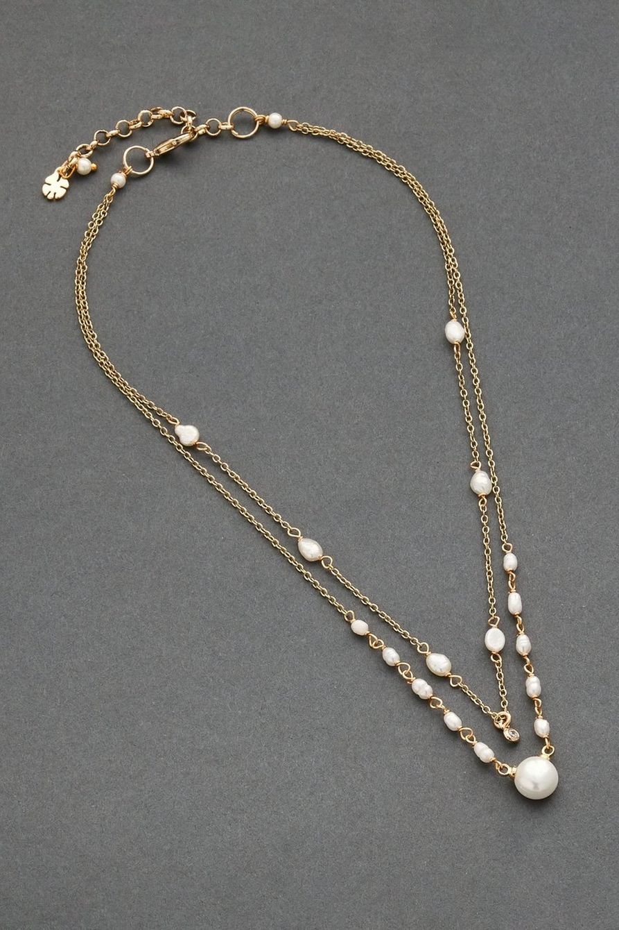 delicate layer pearl necklace | Lucky Brand