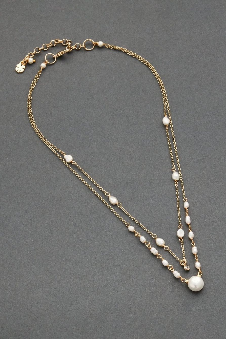 delicate layer pearl necklace | Lucky Brand