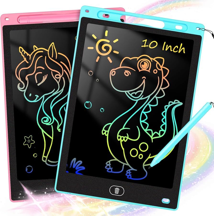 KTEBO 2 Pack LCD Writing Tablet for Kids 10 inch, Stocking Stuffers for Kids, Preschool Toys for ... | Amazon (US)