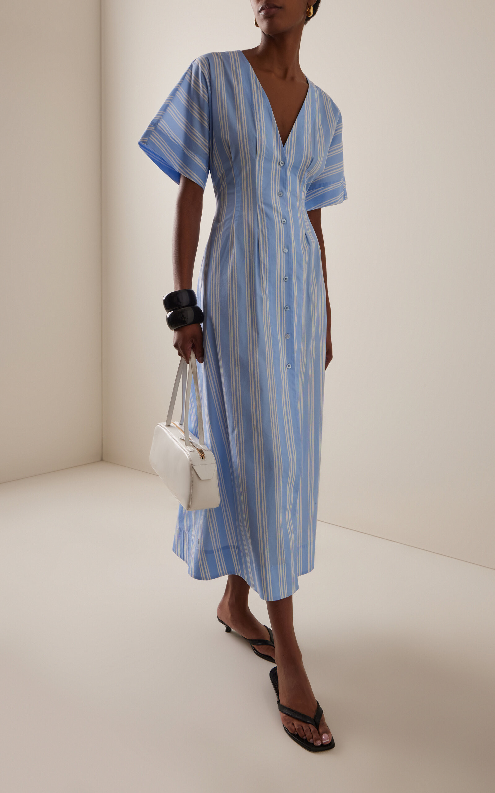 Ellie Stretch-Cotton Midi Dress | Moda Operandi (Global)