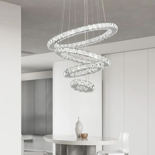 Ariabella 4 - Light Dimmable LED Geometric Chandelier | Wayfair North America