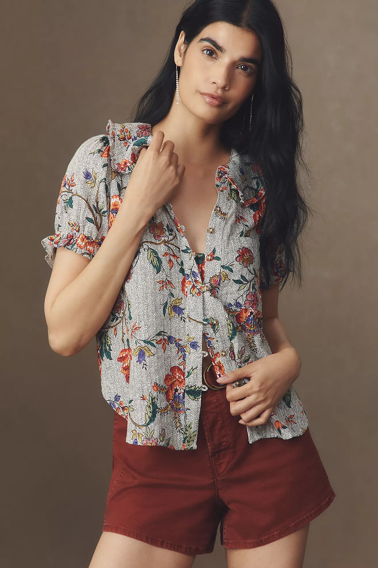 The Keira Blouse by Pilcro | Anthropologie (US)