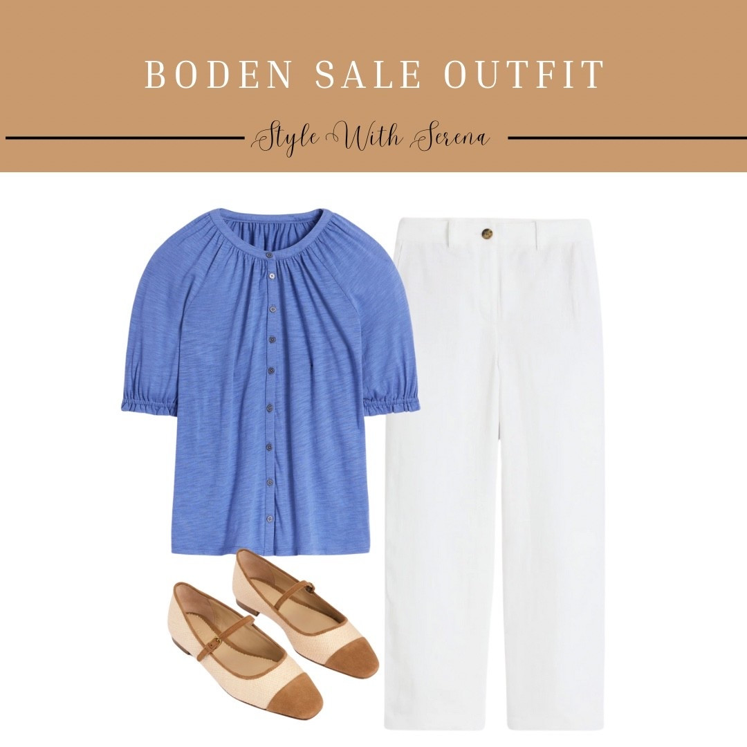 Summer outfit 
Casual outfit 
Sale outfit 
White pants 
Flats 

#LTKSeasonal #LTKSaleAlert #LTKStyleTip