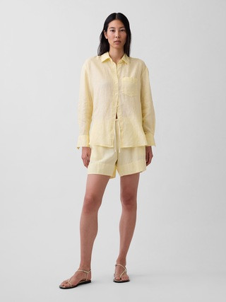 6" Linen-Blend Easy Shorts | Gap (CA)