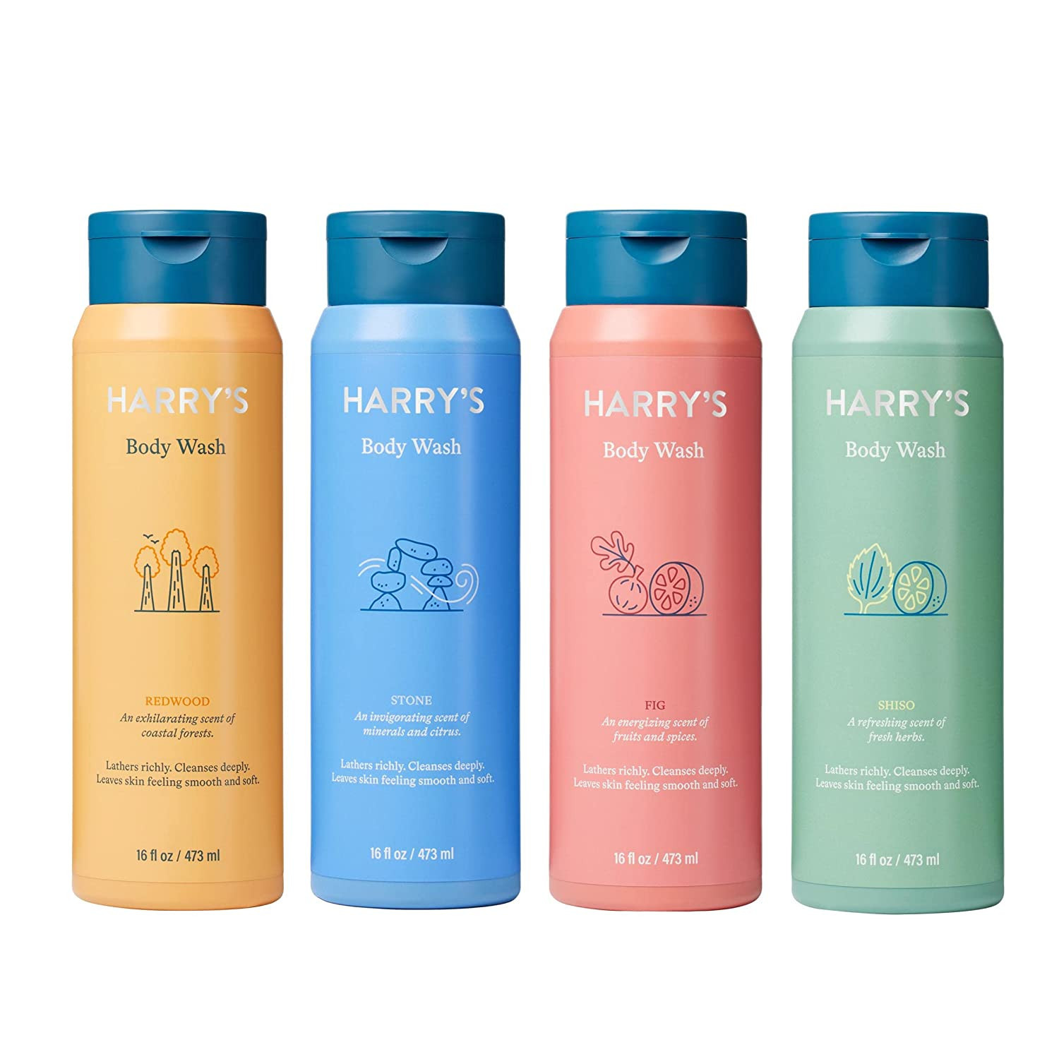 Harry's Men's Body Wash - Body Wash for Men - Variety Pack - 16 Fl oz , Pack of 4 (Packaging May ... | Amazon (US)