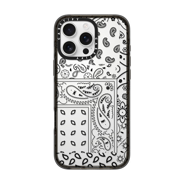 CASETiFY iPhone 16 Pro Max Case Black Impact Case Paisley Case casetify | CASETiFY (Global)