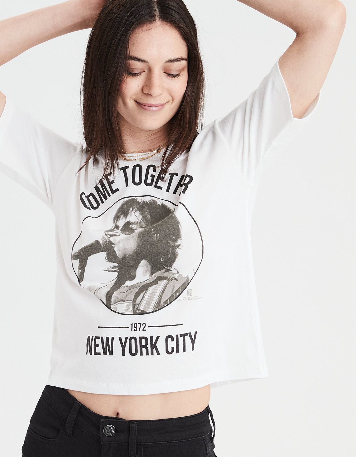 AE Come Together Graphic Tee, White | American Eagle Outfitters (US & CA)