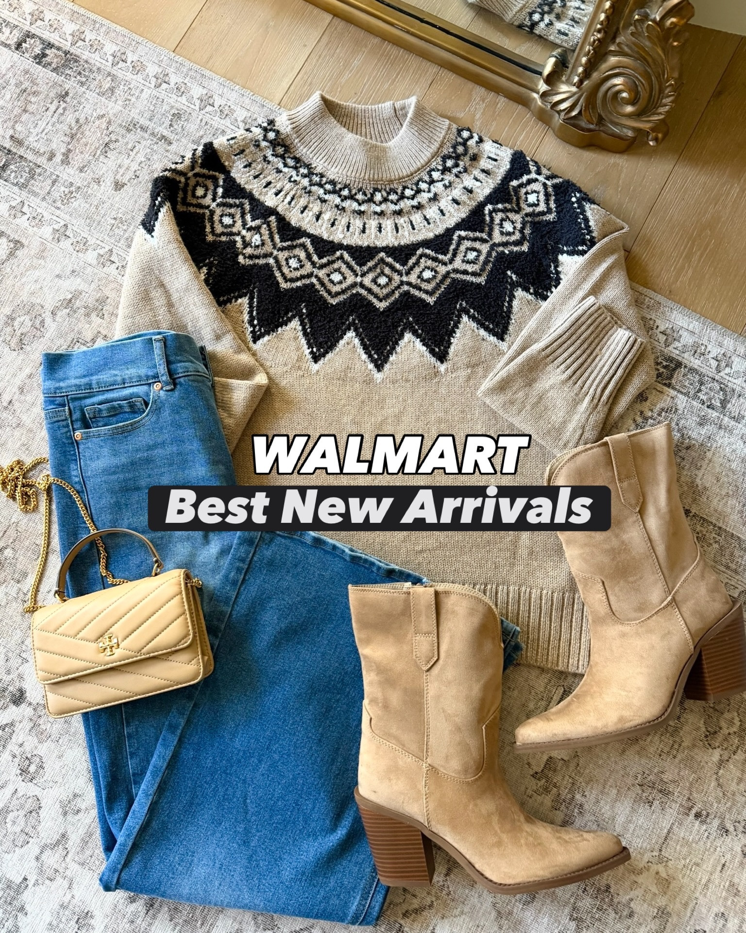 We have the cutest new @walmart finds to share with y’all today! 🍁Comment DEAL LINKS to shop it all! This new fairisle sweater just launched and it’s soooo cute! These light tan boots in photo #1 are so comfy too! 😊

#walmart #walmartfinds #walmartfashion #fallstyle