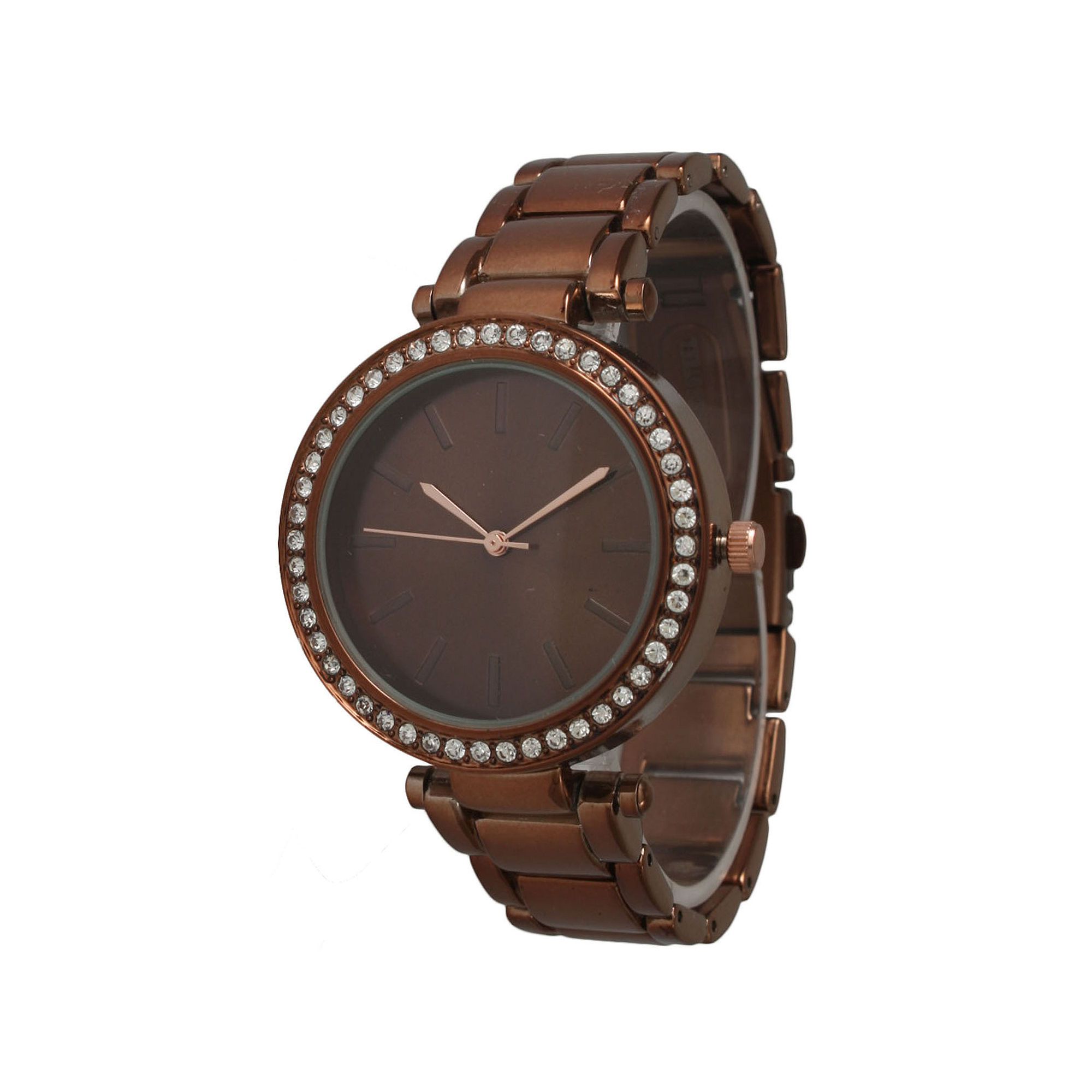 Olivia Pratt Womens Brown Bracelet Watch-14202coffee | JCPenney