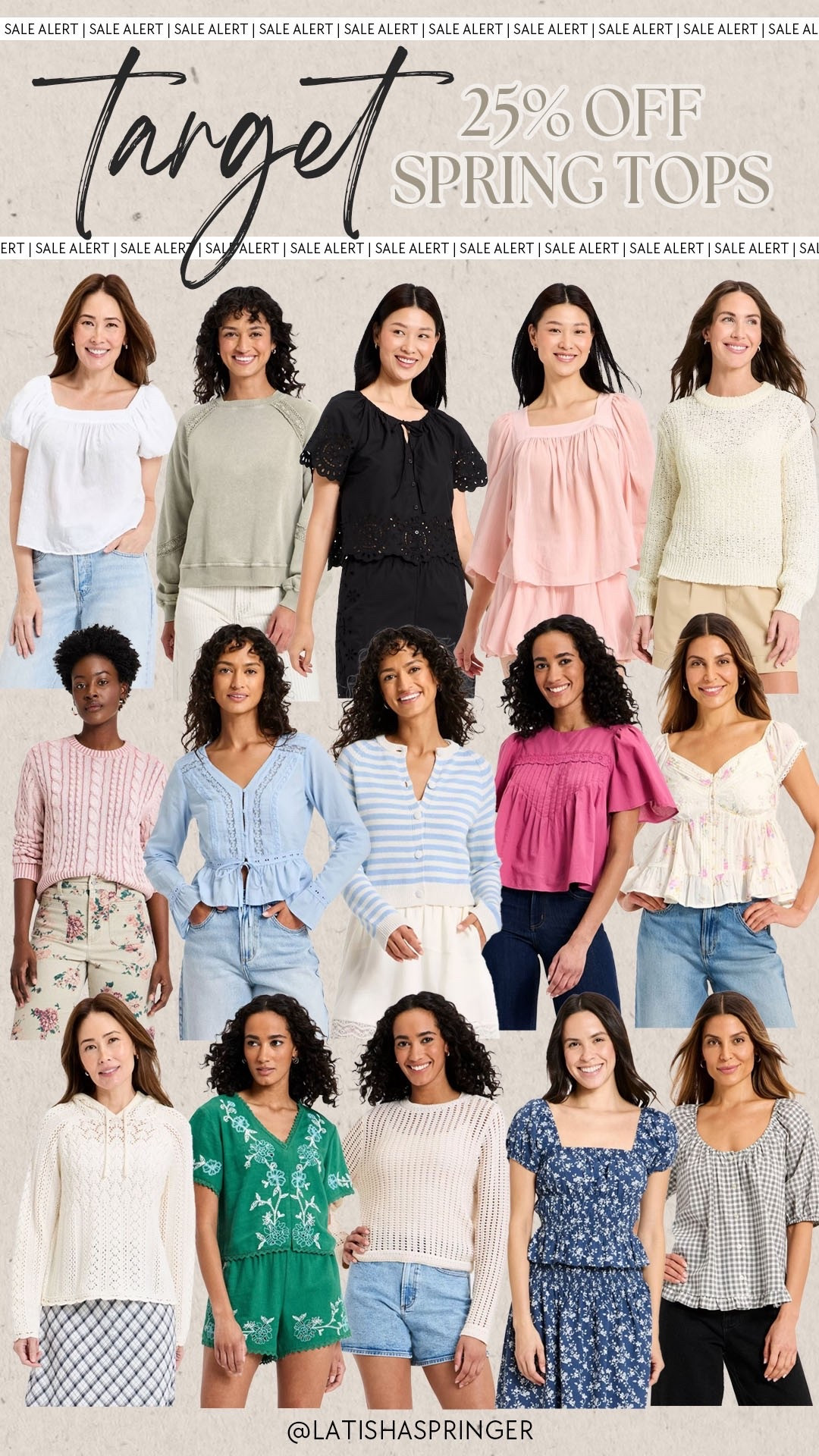 25% off tops at Target!

#targetdeals

Target deals. Target fashion. Target new arrivals. Target spring top. Target spring blouse. Trendy spring style. Spring sweater. Target spring top on sale. Target loveshackfancy style top  

#LTKSaleAlert #LTKootd #LTKspring