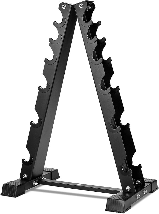 AKYEN Dumbbell Rack Stand Only, Weight Rack for Dumbbells Compact A-Frame Home Gym Space Saver (1... | Amazon (US)