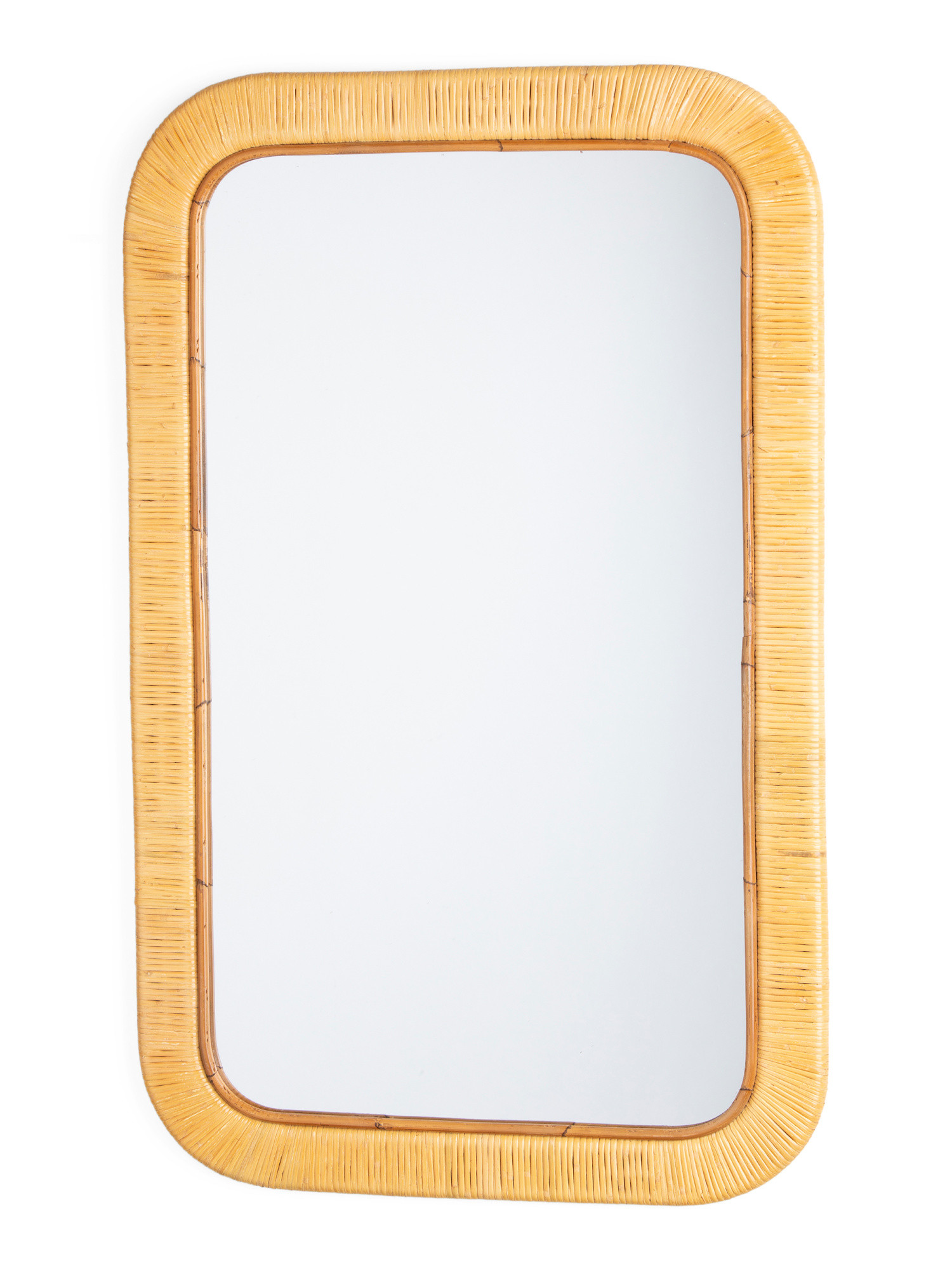 24x38 Kai Rattan Wrapped Wall Mirror | TJ Maxx