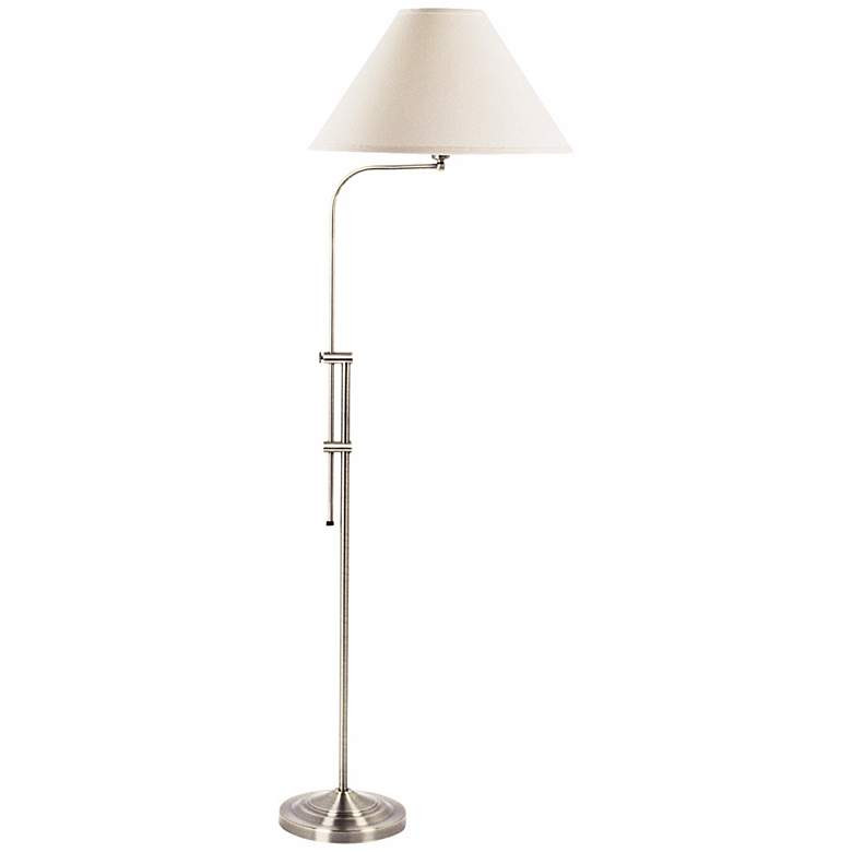 Hartwick Brushed Steel Pharmacy Floor Lamp | Lamps Plus