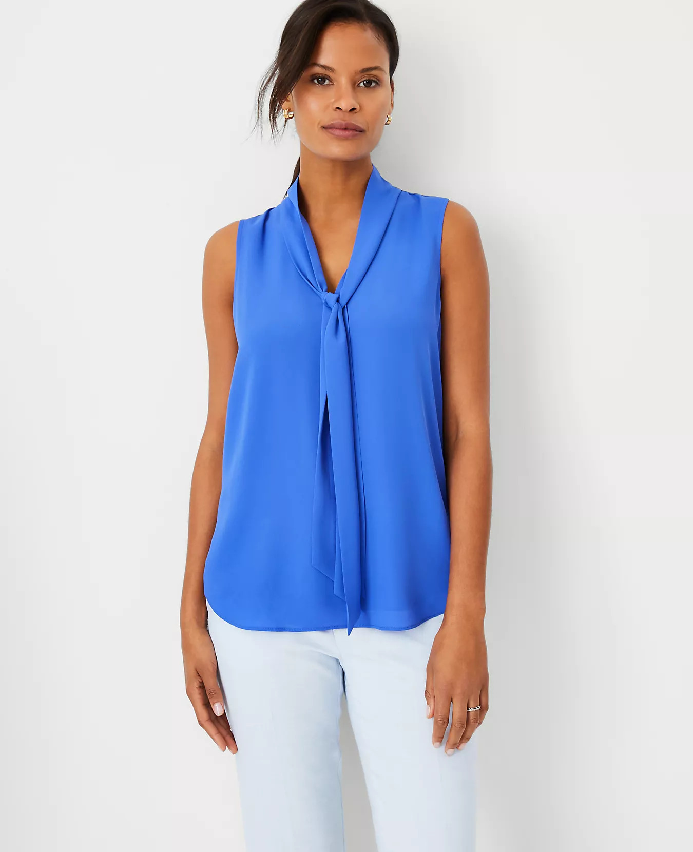 Bow Neck Shell | Ann Taylor (US)